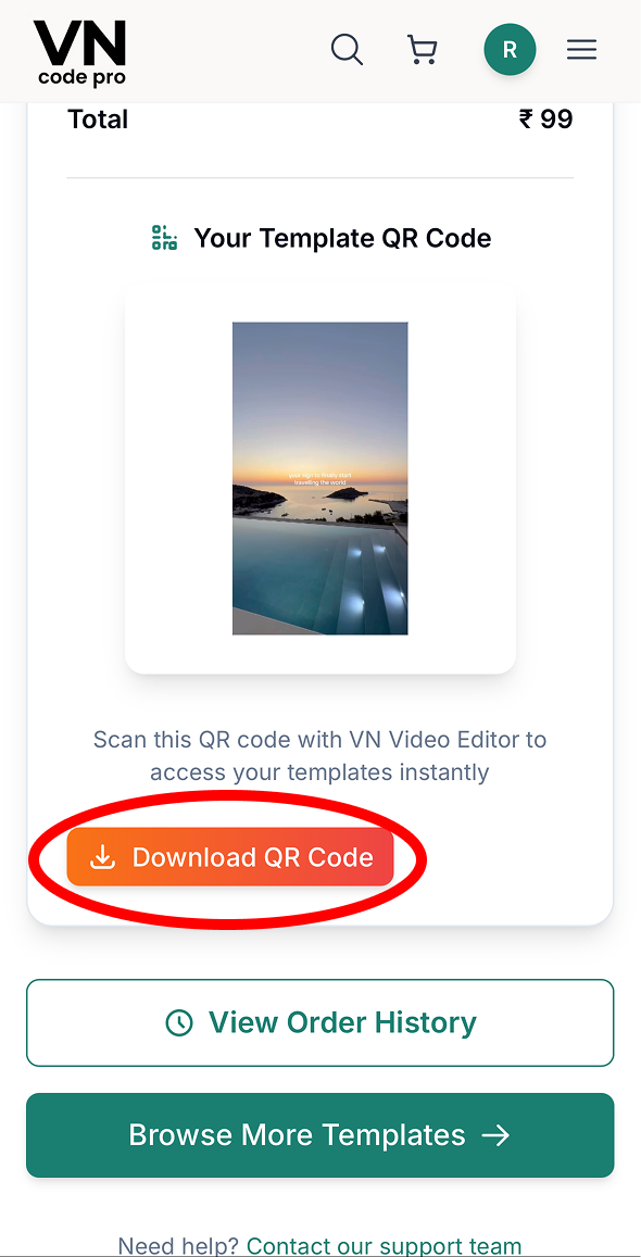Download Template screenshot